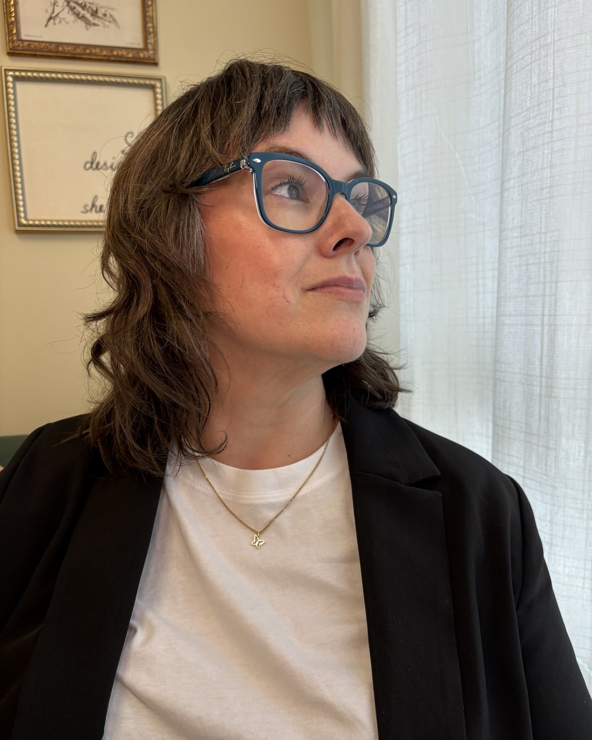Dr. Tierney by the window in the Sorrel consulting room